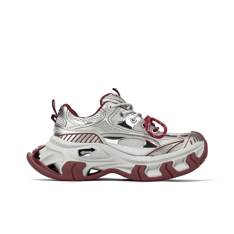 NEXT IMPULSIVE Babylon Series Low Top Chunky Sneakers Unisex Ancora Red-1