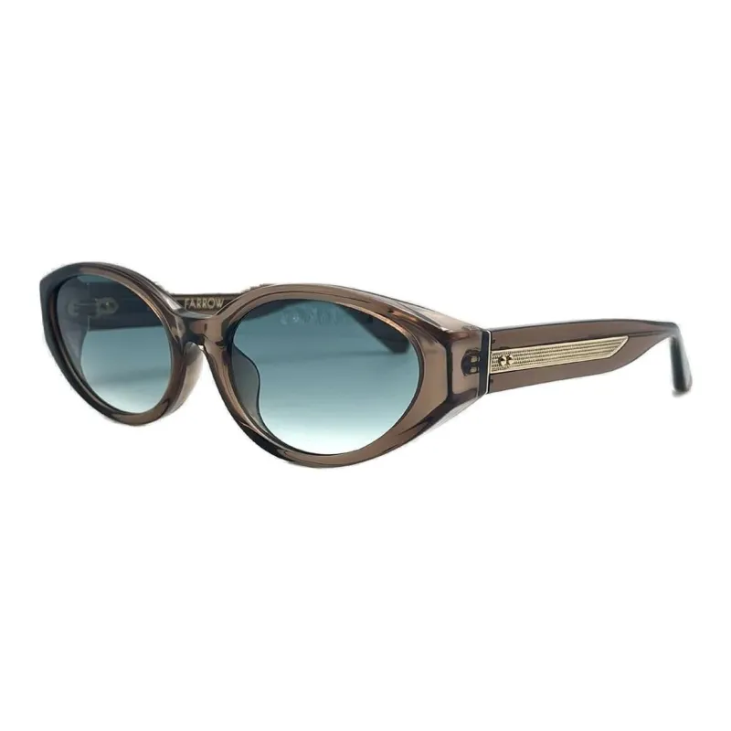 Linda Farrow Lyra Oval Frame Sunglasses-0