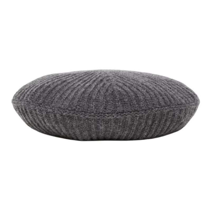 WEEKEND MaxMara Sheep Wool Berets Women's Gray-0
