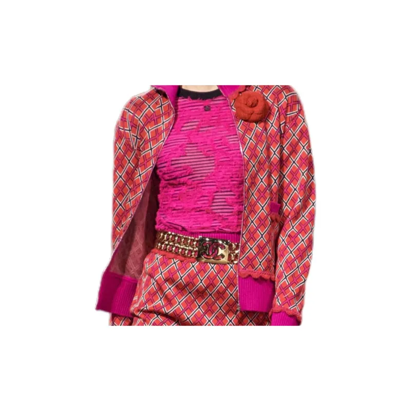 CHANEL 24 Spring Summer Jackets & Coats Women's Peach Red-3