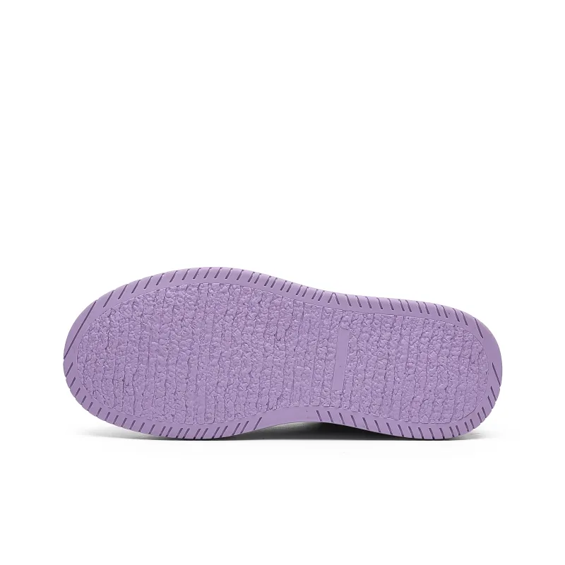 Hong Kong Meng Anti Slip And Wear Resistant Breathable Low Top Skateboard Shoes Unisex Violet-3
