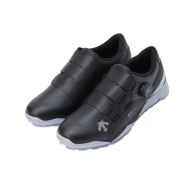 DESCENTE Anti Slip Wear Resistant Low Top Golf Shoes Men's Black-1