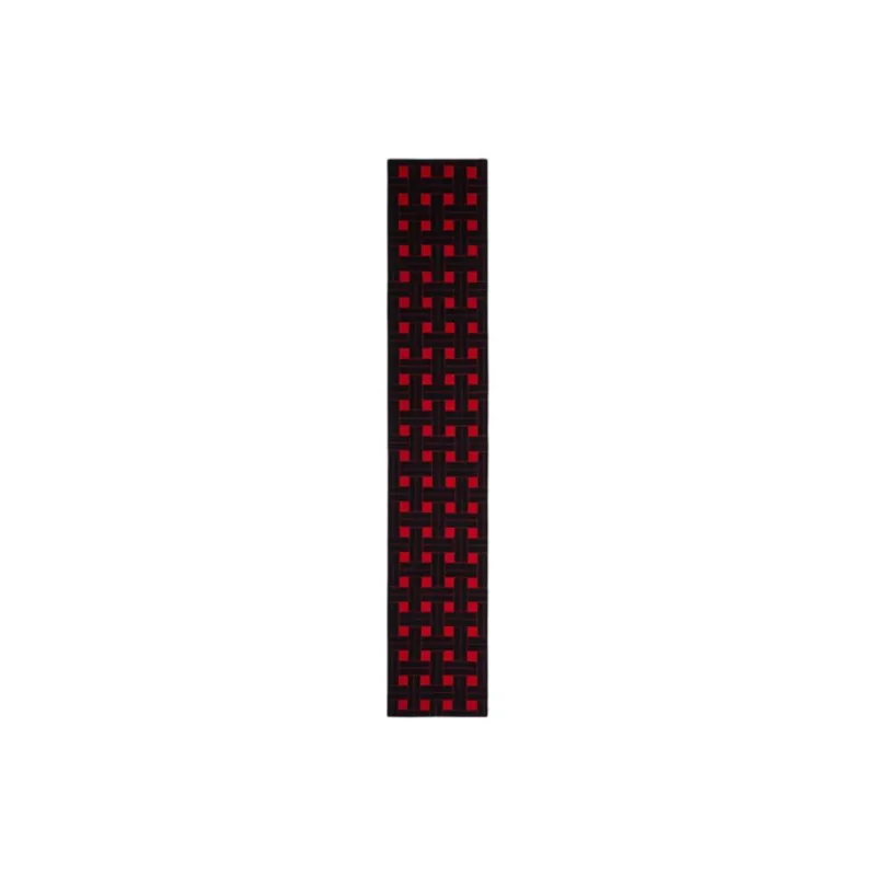 KENZO Wool Polyamide Knit Scarves Unisex Red-0