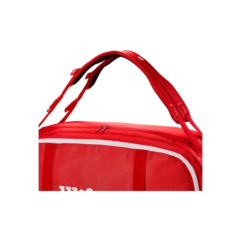 Wilson Tennis Racket Bags Unisex Medium Size Can Hold 6 Pieces Red-4