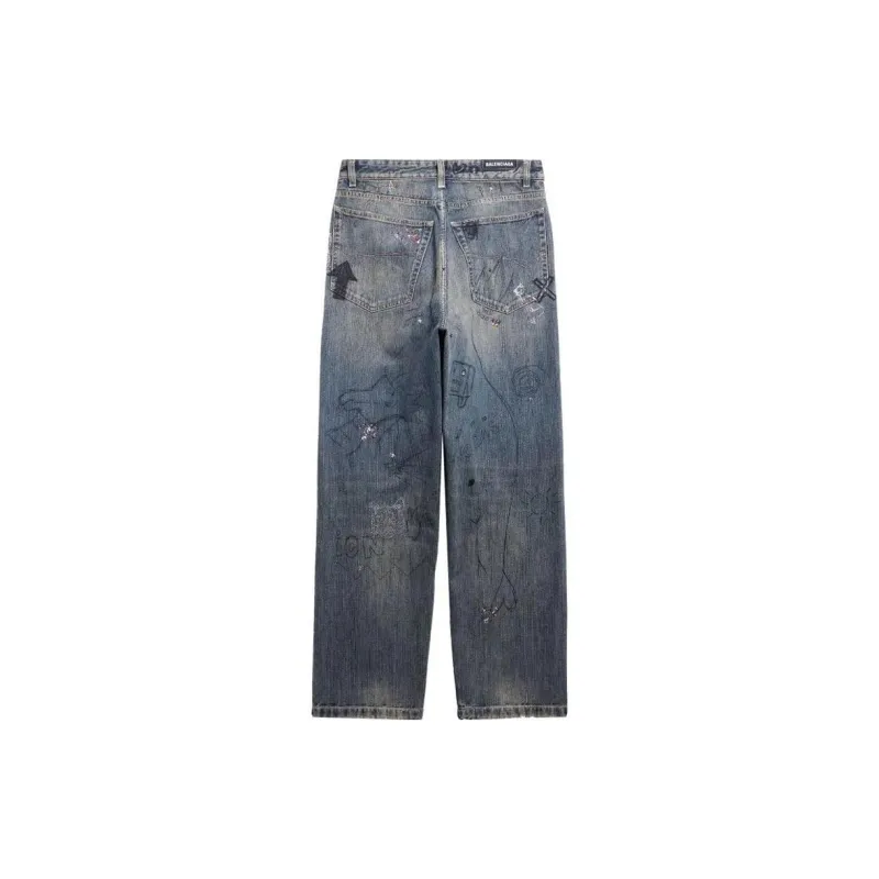 Balenciaga SS23 Jeans Loose Fit Men's Blue-1