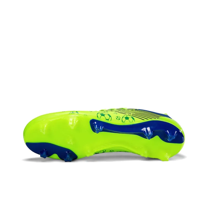 ATAY Soccer Shoes Men Low Top Green/Black/Orange/Blue Green-4