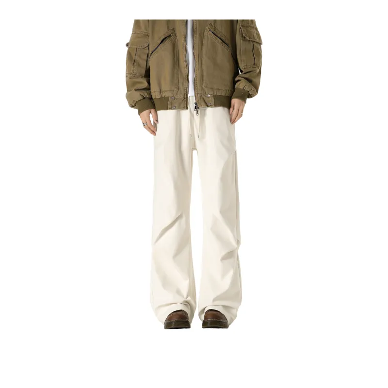 TESTUNG Casual Pants Unisex Black-24