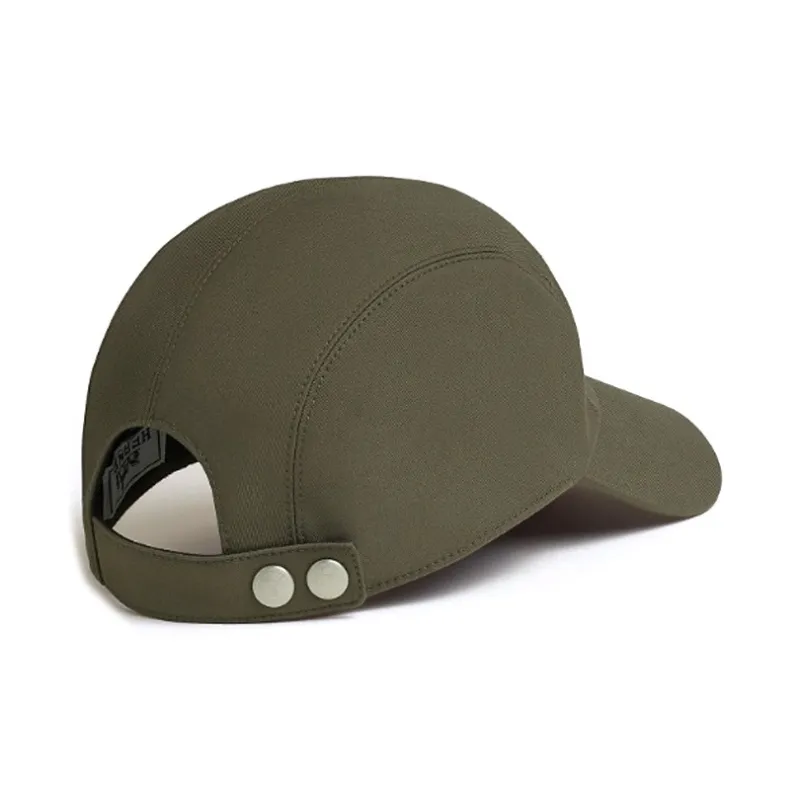 HERMES Cashmere Baseball Caps Men's Green-1