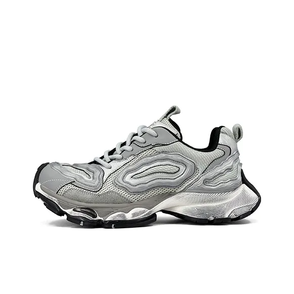 ZSBELLA Slip Resistant, Abrasion Resistant, Breathable Low Top Chunky Sneakers Men's-4