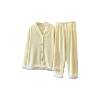 OEING Pajama Set Women's Yellow