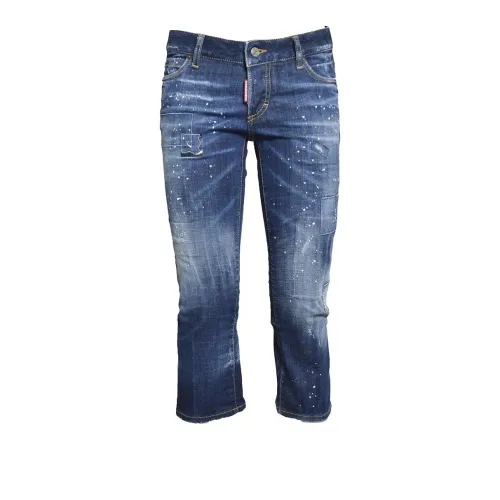 DSQUARED 2 Dark Toppa Wash Capri Jeans