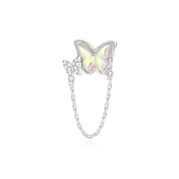 KIVA S999 Silver Stud Earrings Women's