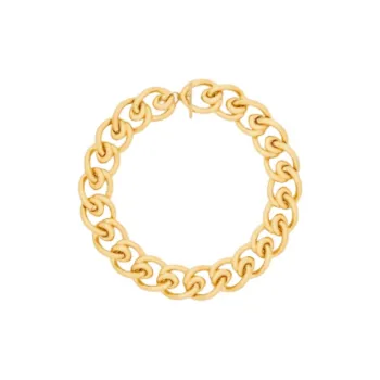 SAINT LAURENT Brass Necklaces Women's Gold