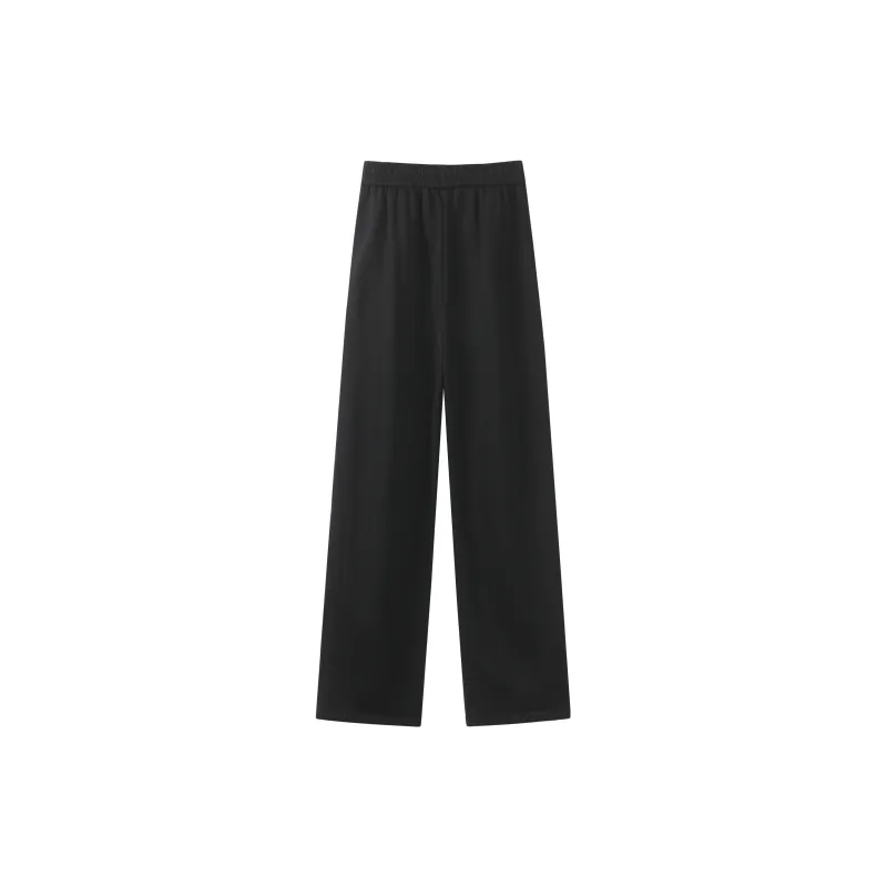 ROSECREED Knitted Sports Pants Unisex White Heather Gray-6