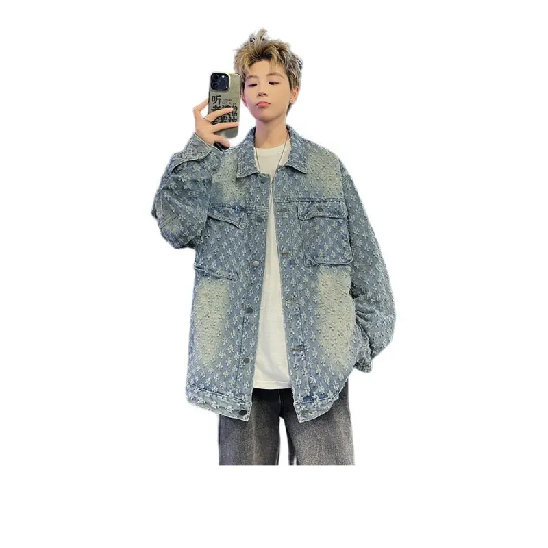 TESTUNG Denim Jackets Unisex-70
