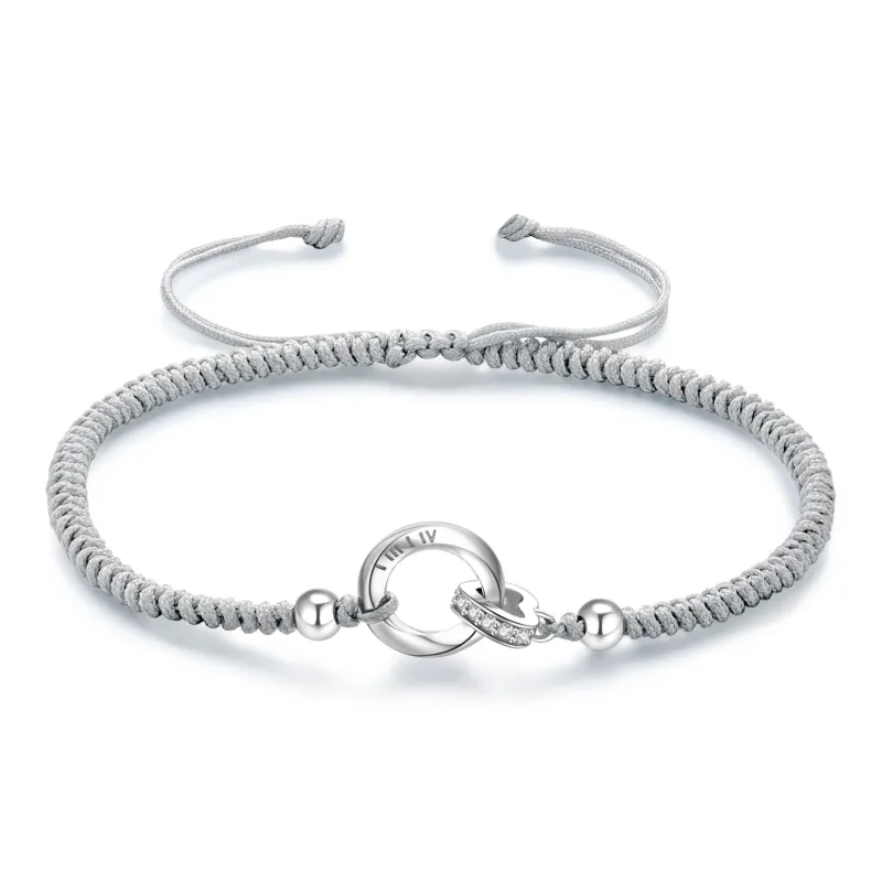 Lao Feng Xiang S999 Fine Silver Sterling Silver Bracelet Pair Unisex-6