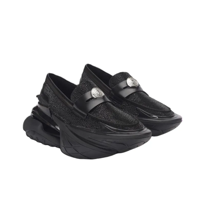 BALMAIN Unicorn Casual Shoes Men's Black-2