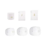 Lily of The Valley White 6 Pcs Set[Bra+T-Shirt+Knitwear+Fall Winter Coat+Jeans+Socks]