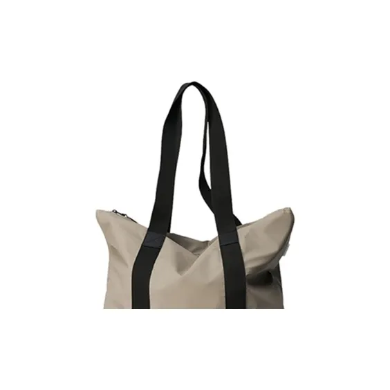 Rains Matte Waterproof Fabric One Shoulder Handbag Unisex Taupe-2
