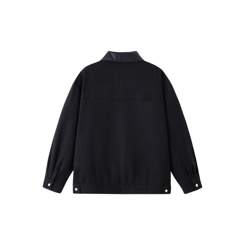 BOTH PLAY Denim Jacket Unisex Black-1