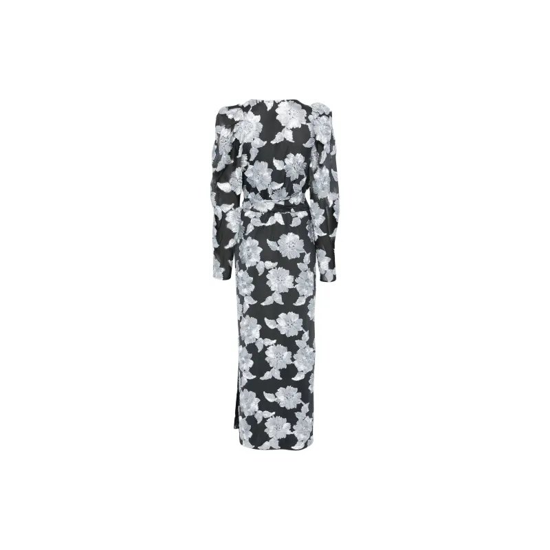 Rotate Flower Mesh Maxi Dress-1