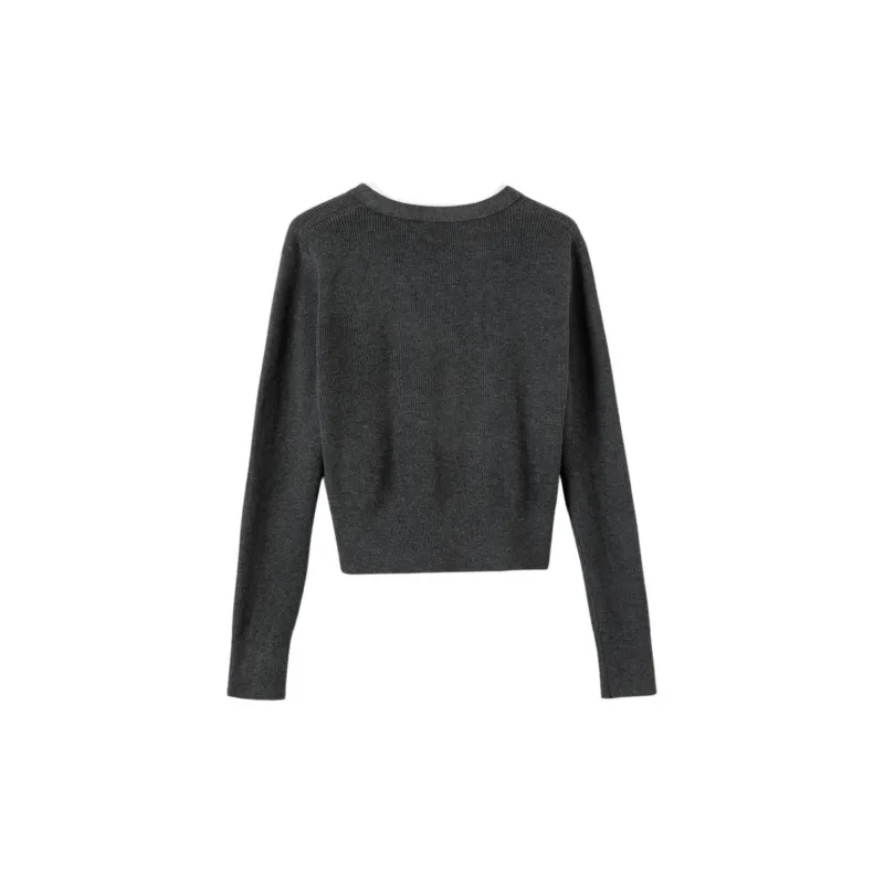 Late White Knitwear Women's Dark Gray-2