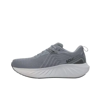 Saucony TRIUMPH 22 Breathable Cushioning Rebound Low Top Running Shoes Men's Gray
