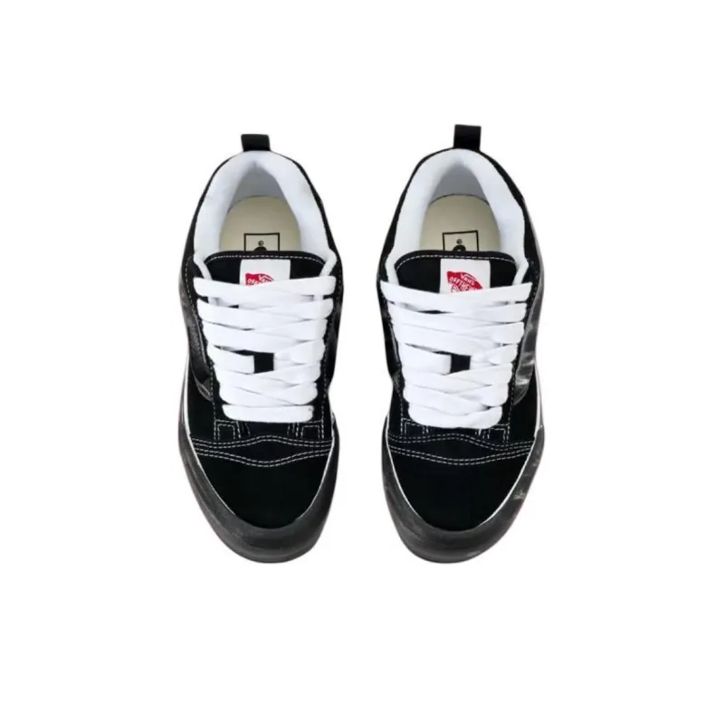 COSTS x Vans Knu Skool Anti Slip Wear Resistant Low Top Skateboard Shoes Unisex Black-3
