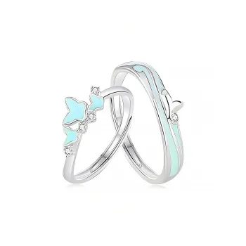 YINGNIXINDONG 925 Sterling Silver Rings Unisex