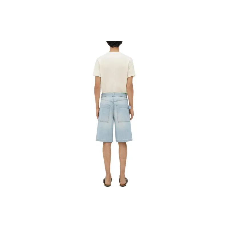 Bottega Veneta Belted Denim Shorts-2