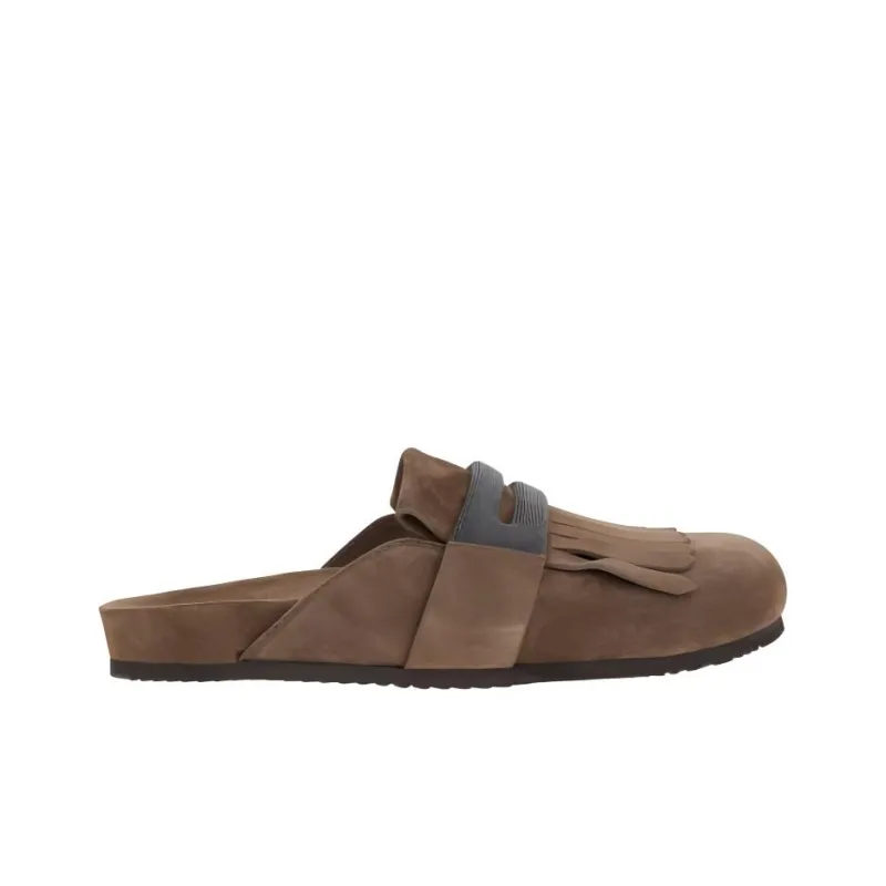 Brunello Cucinelli Embellished Round Toe Mules Women's-1