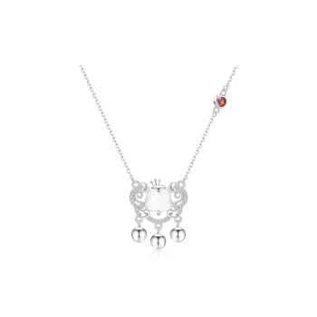 Lao Feng Xiang S925 Silver Necklaces Women's