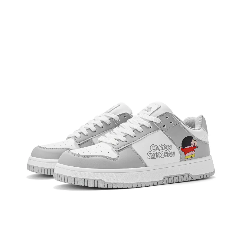 Crayon Shinchan Abrasion Resistant Slip Resistant Low Top Skateboard Shoes-28