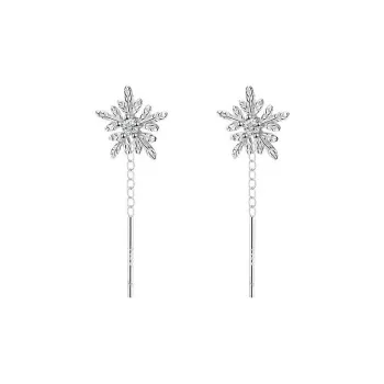 KOOGIS S999 Fine Silver Drop Earrings Women's
