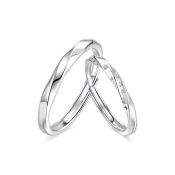 KADER 925 Sterling Silver Rings Unisex Silver, Anniversary Box