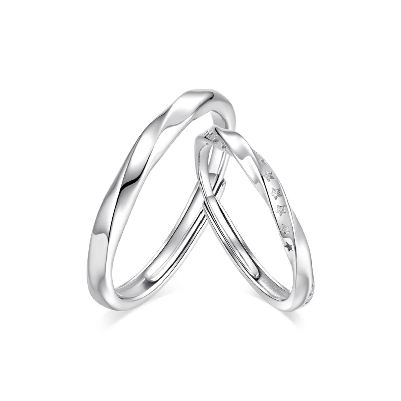 KADER 925 Sterling Silver Rings Unisex Silver, Anniversary Box-0