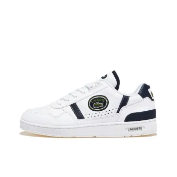 LACOSTE T Shaped Clip ABC Abrasion Resistant Low Top Skateboard Shoes Men's White