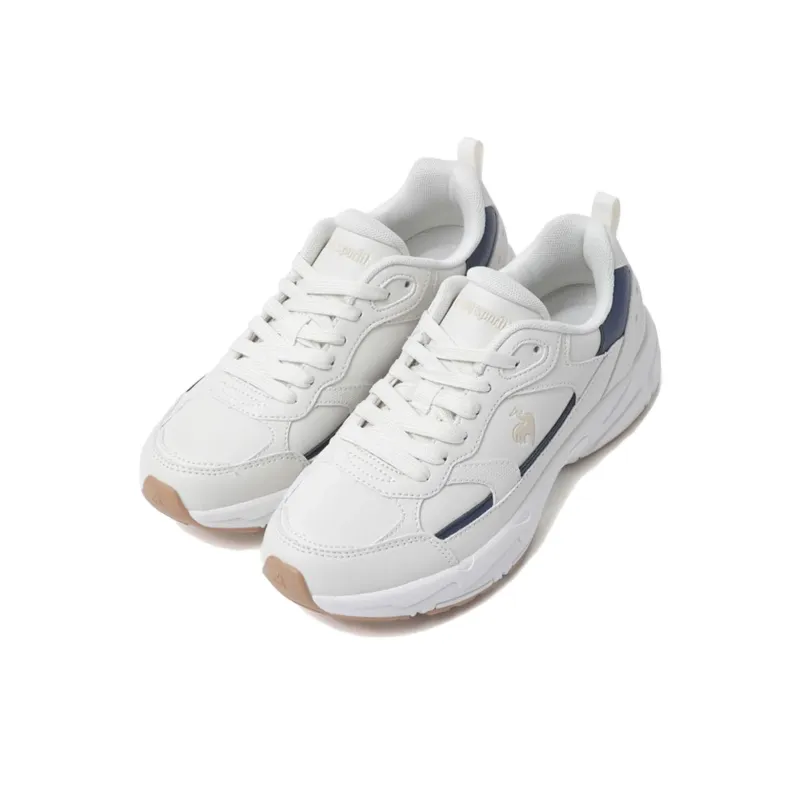 Le Coq Sportif Anti Slip Wear Resistant Low Top Running Shoes Unisex White-1