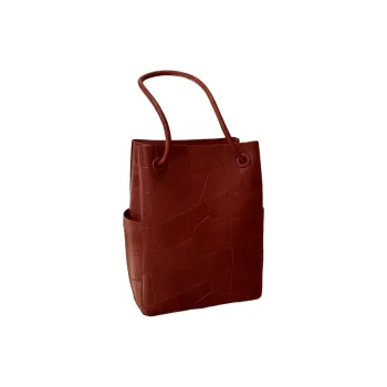 BEMIX PETS PU Bucket Bag, Handbag, Shoulder Bag Regular Women's Red