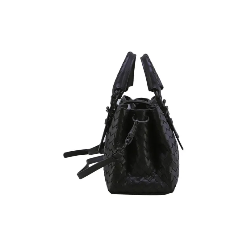 Bottega Veneta Cow Leather One Shoulder Handbags Women's Black-4