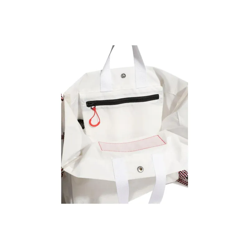 HUNTER Recycled Nylon Tote Bag, Shopping Bag, Shoulder Bag, Crossbody Bag, Handbag Regular Unisex White-1