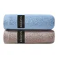 2 Pack (Sky Blue Towel *1, Light Coffee Towel *1)