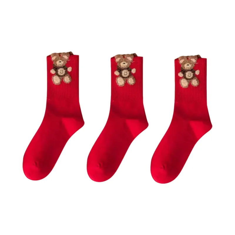 Qiao Ni Tong Mid Calf Socks Unisex Combo Set-9