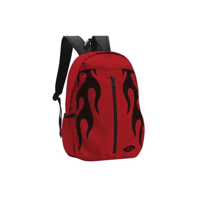 SRRW Polyester Students' Backpack Basketball Bag Unisex Red-2