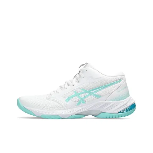 Asics Netburner Ballistic FF Anti-Slip Wear-Resistant Mid-Top Basketball Shoes Women's White