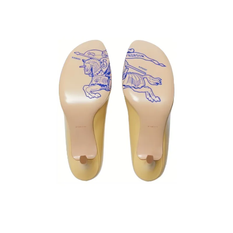 Burberry 85mm Leather Pumps-4
