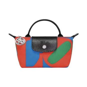 LONGCHAMP ROBERT INDIANA Collaboration Fabric Dumpling Bag Handbag Mini Women's Multicolor