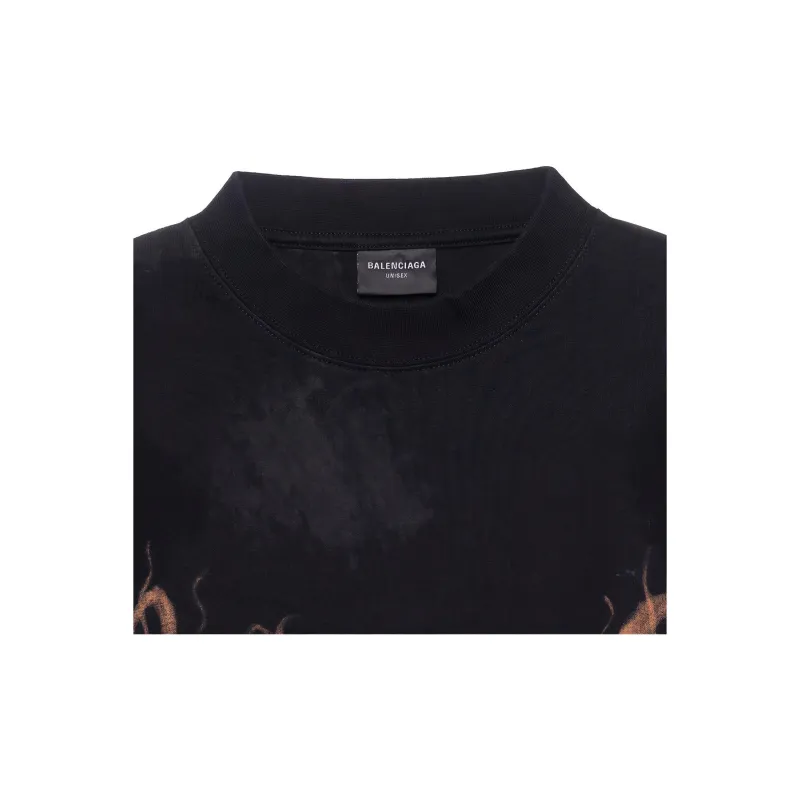 Balenciaga T Shirt Unisex Black-4