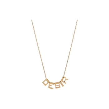 ISABEL MARANT Letter Charm Chain Necklace
