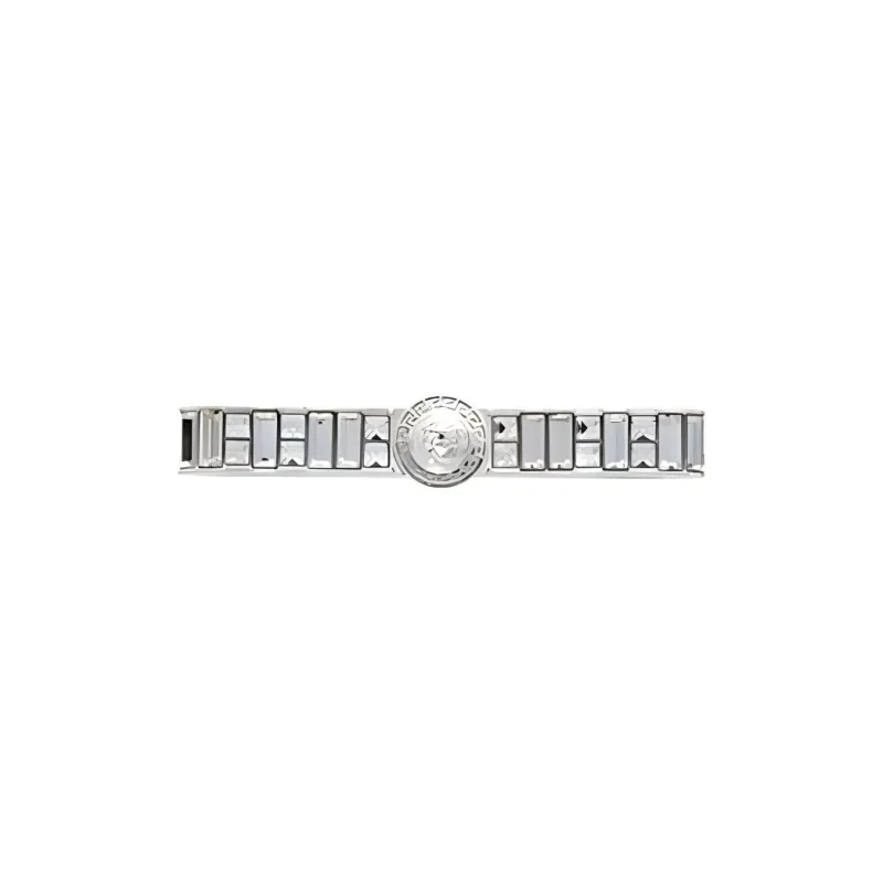 VERSACE Gianni Ribbon Crystal Cuff Ring-0